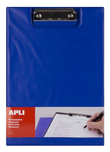 APLI 17205 - Clipboard mit Klappe blau A4 von APLI