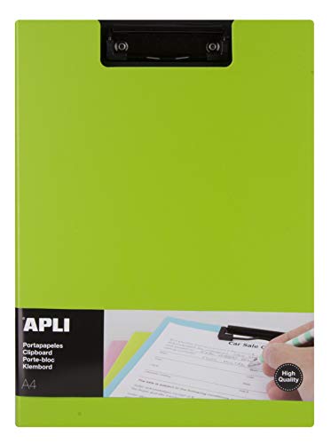 APLI 17207 - Clipboard mit Premium-Klappe grün A4 von APLI