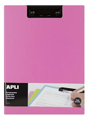 APLI 17208 Clipboard Premium pink A4 von APLI