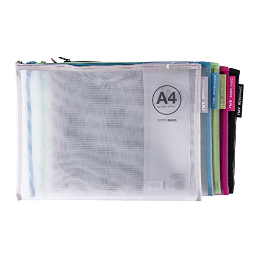 APLI 18027 - Nylontasche - Reißverschlusstasche - Atmungsaktive Nylontasche - A4-355 x 255 mm - zufällige Farblieferung APLI 18027 - Nylontasche - Reißverschlusstasche - Atmungsaktive Nylontasche - A4-355 x 255 mm - zufällige Farblieferung von APLI