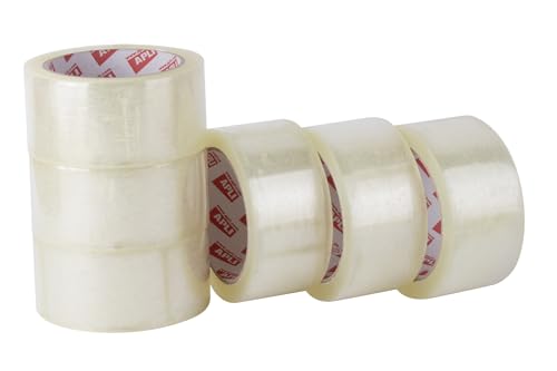 APLI 19905 6 Rollen Transparentes Klebeband, 48 mm x 66 m, 25 µm, pp Acryl, Verpackungsband, empfohlen für alle Arten von Anwendungen APLI 19905 6 Rollen Transparentes Klebeband, 48 mm x 66 m, 25 µm, pp Acryl, Verpackungsband, empfohlen für alle Arten von Anwendungen von APLI