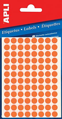 APLI 2080 Tasche Runde Etiketten Fluor, Orange, 8 mm APLI 2080 Tasche Runde Etiketten Fluor, Orange, 8 mm von APLI