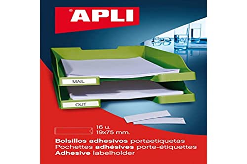 APLI 2613 Klebetaschen für Etiketten 46 x 75 mm 6 u. von APLI