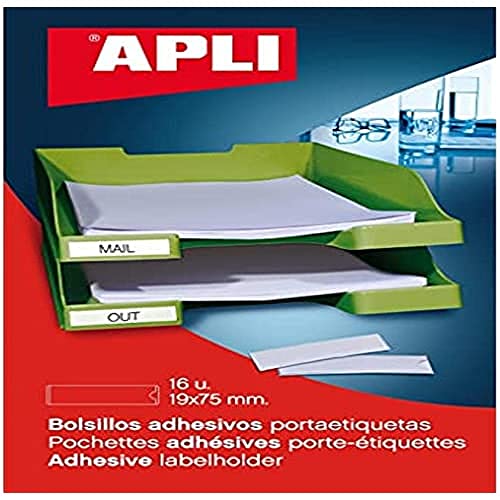 APLI 2614 Klebetaschen für Etiketten 55 x 102 mm 6 u. von APLI