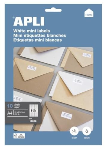 APLI 2926 Foto-Etiketten, 100 x 289 mm, Weiß, 10 Blatt APLI 2926 Foto-Etiketten, 100 x 289 mm, Weiß, 10 Blatt von APLI