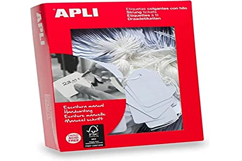 APLI 381 - Weiße Hängerücken 8 x 19 mm 1000 u von APLI
