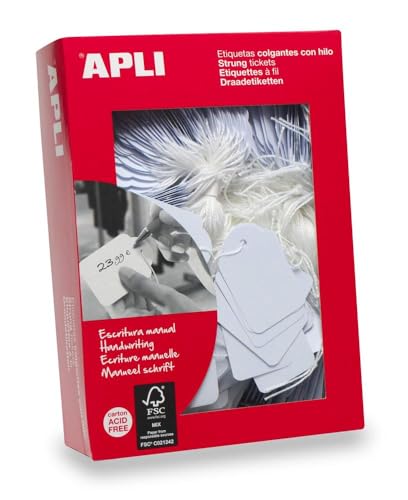 APLI 385 - weiße Hängeetiketten 11 x 29 mm 1.000 u. APLI 385 - weiße Hängeetiketten 11 x 29 mm 1.000 u. von APLI