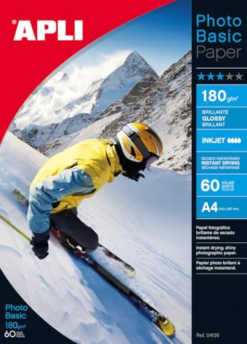 Apli-60 Blatt, glossy 180 g. Größe A4, Apli-60 Blatt, glossy 180 g. Größe A4, von APLI