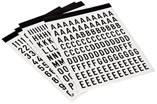 APLI 4415 Sticker Buchstaben, Nummern und Zeichen 15 mm, schwarz von APLI