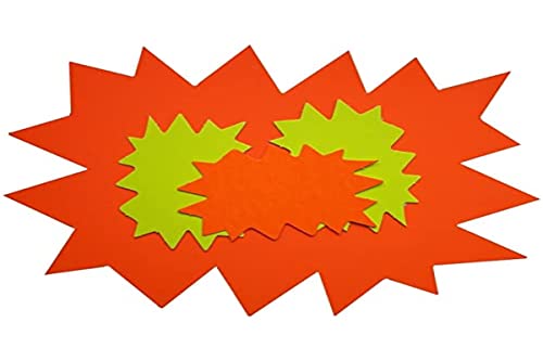 APLI-AGIPA 14985 Etiketten, 80 x 120 mm, Neon-Karton, 780 g, abwischbar, Gelb/Orange, 10 Stück von APLI