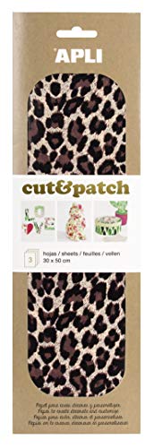 APLI - Cut&Patch-Papier Leopard 3 Blatt von APLI