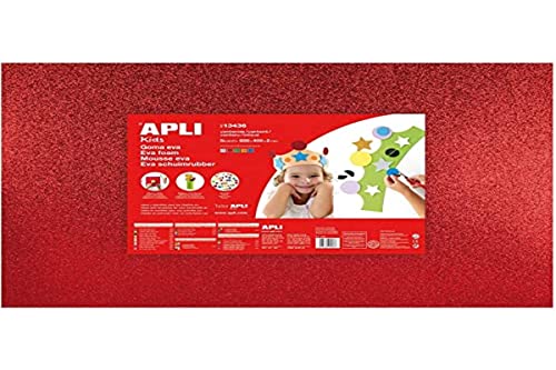 APLI 13436 – Beutel mit 5 Bögen EVA-Schaumstoff – Format: 600 x 400 mm von APLI Kids