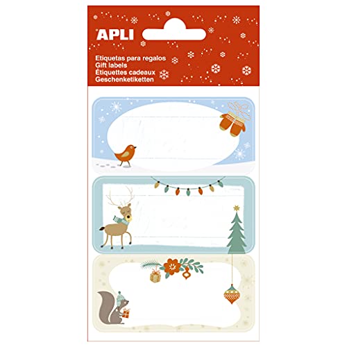 APLI Kids 19020 - Weihnachts-Etiketten zum Dekorieren von Geschenken - Eichhörnchen, 3 Bögen 9 U APLI Kids 19020 - Weihnachts-Etiketten zum Dekorieren von Geschenken - Eichhörnchen, 3 Bögen 9 U von APLI