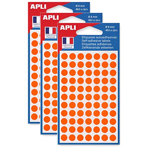 APLI-Set, 3 Päckchen 462 Etiketten Aufkleber Warndreieck rund 8 mm orange APLI-Set, 3 Päckchen 462 Etiketten Aufkleber Warndreieck rund 8 mm orange von APLI