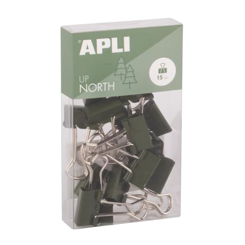 APLI Upnorth 19981 Klappzangen aus gehärtetem Stahl, 19 mm, 15 Stück, Khaki, elegantes Design, perfekte Organisation von APLI