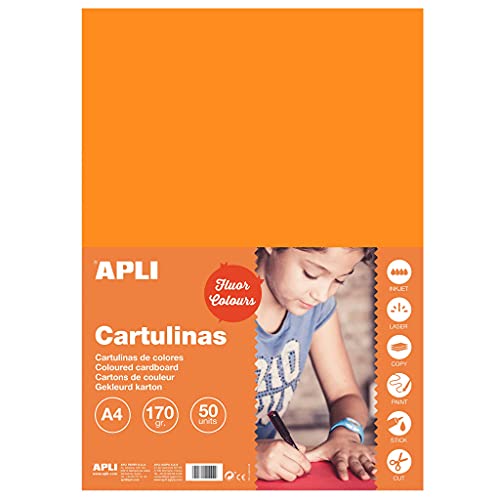 APLI1423 A4 Orange leuchtend von APLI
