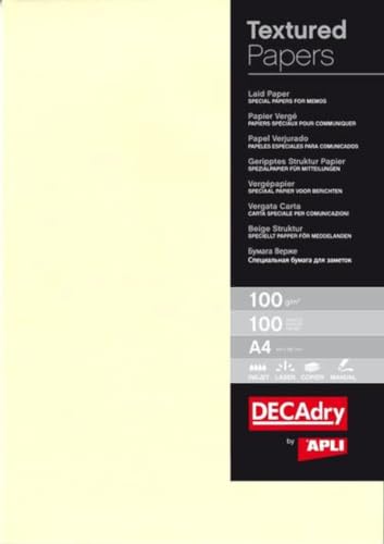 APLI 012369 100 g Packung mit 100 Blatt A4, cremefarben APLI 012369 100 g Packung mit 100 Blatt A4, cremefarben von APLI