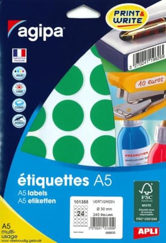 Apli 101355 – Packung mit 240 Mehrzwecktabletten, Durchmesser 30 mm, Grün Apli 101355 – Packung mit 240 Mehrzwecktabletten, Durchmesser 30 mm, Grün von APLI