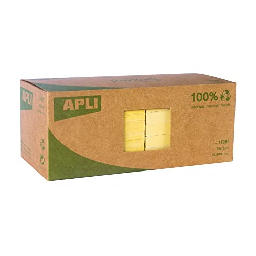 Apli 11987 Notizblock, wiederverwendbar, recycelt, 100 Blatt Apli 11987 Notizblock, wiederverwendbar, recycelt, 100 Blatt von APLI