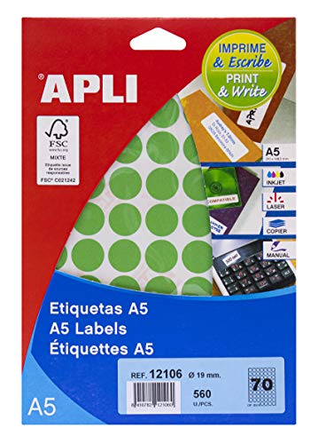 Apli 12106 Blister mit Etiketten von APLI