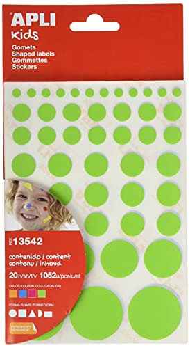 APLI 13542 – Packung mit 1052 Gummibändern, Orange/Blau/Magenta/Grün von APLI Kids