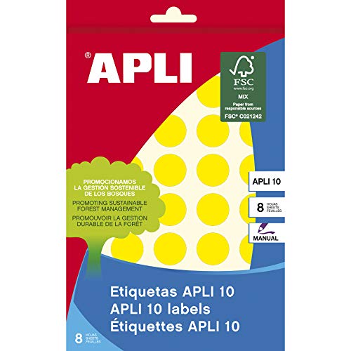 Apli 2742 Aufkleber für Briefumschläge, selbstklebend, Rot, 19 mm x 5 mm von APLI
