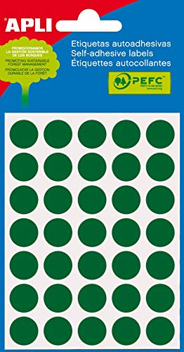 Apli 708633 Etiketten 13x13 mm, 5 Blätter, grün Apli 708633 Etiketten 13x13 mm, 5 Blätter, grün von APLI