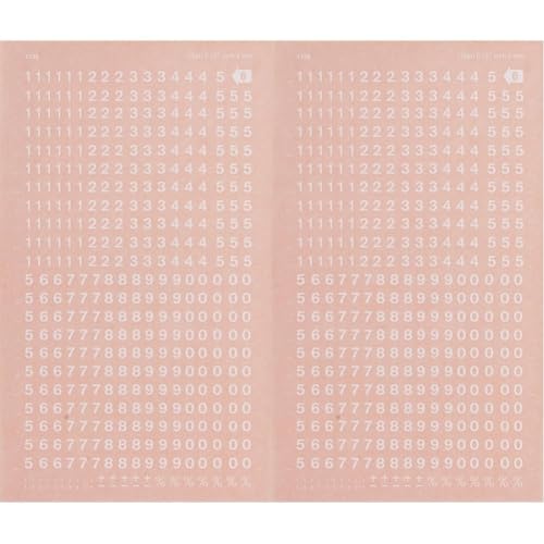 APLI Buchstaben- und Zahlenetiketten, Schwarz, 4 mm Weiß (Packung mit 2) von APLI