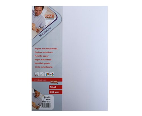 Ccraft Computer-Bastelpapier, A4, 130 g/m², metallische Perlen, 50 Stück Ccraft Computer-Bastelpapier, A4, 130 g/m², metallische Perlen, 50 Stück von APLI