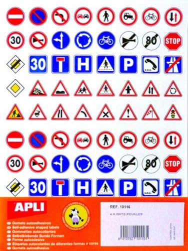 Aufkleber – 40 Verkehrsschilder x 320 von APLI Agipa Aufkleber – 40 Verkehrsschilder x 320 von APLI Agipa von APLI
