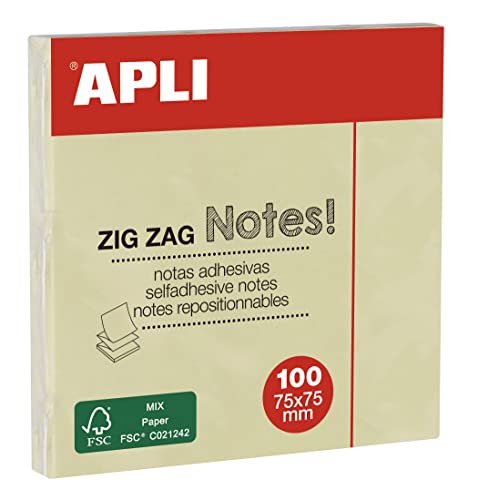 agipa 12078 Haftnotizen, 75 x 75 mm, kanariengelb von APLI