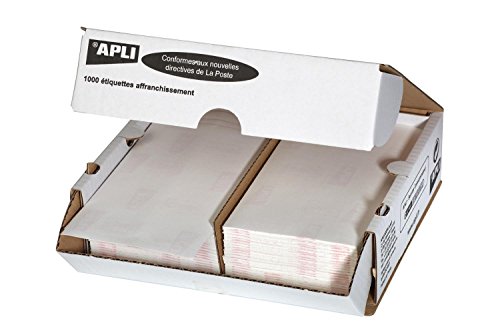 agipa 14019 Frankier-Etiketten, 175 x 45 mm, weiß, doppelt von APLI