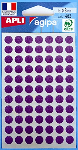 agipa Markierungspunkte, Durchmesser: 8 mm, rund, violett VE=5 agipa Markierungspunkte, Durchmesser: 8 mm, rund, violett VE=5 von APLI