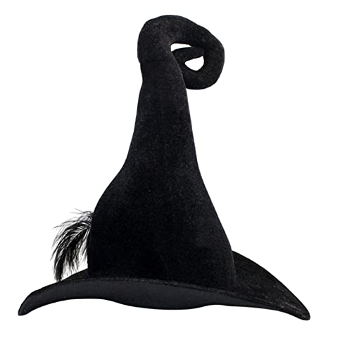APLVFFZH Halloween Hexenhüte mit Breiter Krempe, Hexen Kopfbedeckung, Foto Requisiten, Zauberer Charakter von APLVFFZH