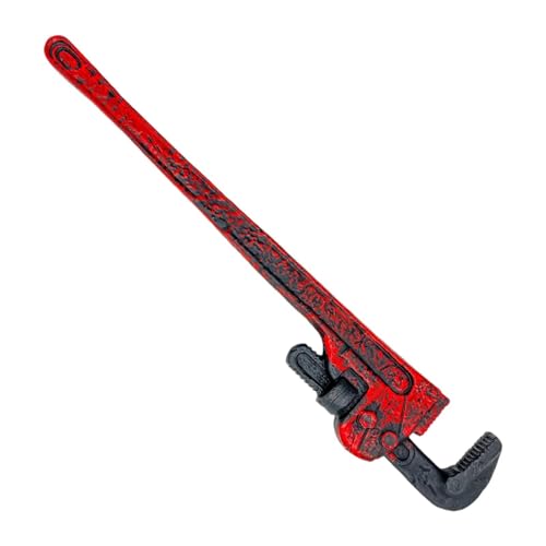APLVFFZH Halloween Rohrzange Simulation Spanner Kostüm Spanner Spielzeug Cosplay Prop für Veranstaltungen, Schwarz Rot APLVFFZH Halloween Rohrzange Simulation Spanner Kostüm Spanner Spielzeug Cosplay Prop für Veranstaltungen, Schwarz Rot von APLVFFZH