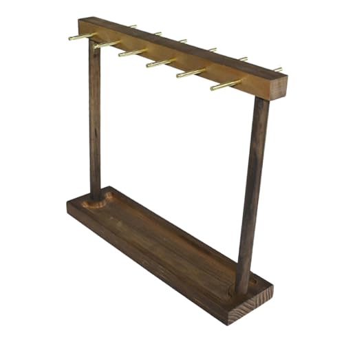 APLVFFZH Halskettenhalter für Ringe Und Anhänger, Schmuckständer für Den Schreibtisch, Dunkelbraun APLVFFZH Halskettenhalter für Ringe Und Anhänger, Schmuckständer für Den Schreibtisch, Dunkelbraun von APLVFFZH