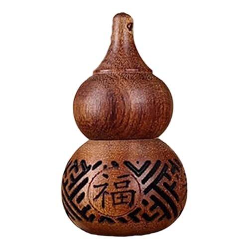 APLVFFZH Holzgeschnitzter Anhänger, kreatives Geschenk, elegant, vielseitig verwendbar, tragbar, handgefertigt, hängendes Ornament, Schlüsselanhänger für die, Kürbisform von APLVFFZH