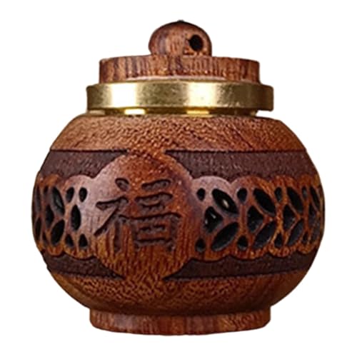 APLVFFZH Holzgeschnitzter Anhänger, kreatives Geschenk, elegant, vielseitig verwendbar, tragbar, handgefertigt, hängendes Ornament, Schlüsselanhänger für die, Laternenform von APLVFFZH