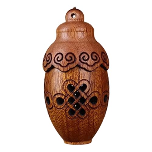 APLVFFZH Holzgeschnitzter Anhänger, kreatives Geschenk, elegant, vielseitig verwendbar, tragbar, handgefertigt, hängendes Ornament, Schlüsselanhänger für die, Vase B von APLVFFZH