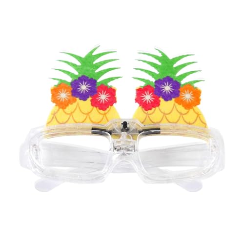 APLVFFZH Partybrille Blinkbrille für Sommer, Halloween, Kostüme, Ananas, 12.5 cm x 15.5 cm von APLVFFZH
