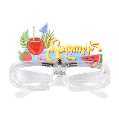 APLVFFZH Partybrille Blinkbrille für Sommer, Halloween, Kostüme, Wassermelone, 11.5 cm x 15.5 cm von APLVFFZH