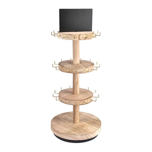 APLVFFZH Rotierender Schmuck Organizer, Ohrringhalter, Ständer für Anhänger, Schmuckladen APLVFFZH Rotierender Schmuck Organizer, Ohrringhalter, Ständer für Anhänger, Schmuckladen von APLVFFZH