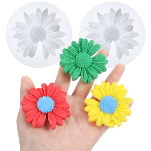 2 Stück Kerzen Silikonformen,3D Blumen Gießformen,Daisy Silicone Kerzenform,Sommer Blumen Kerzen Silikonformen für DIY Handgefertigten Duftkerzen, Seifen, Gips Harzhandwerk 2 Stück Kerzen Silikonformen,3D Blumen Gießformen,Daisy Silicone Kerzenform,Sommer Blumen Kerzen Silikonformen für DIY Handgefertigten Duftkerzen, Seifen, Gips Harzhandwerk von APLZGMG