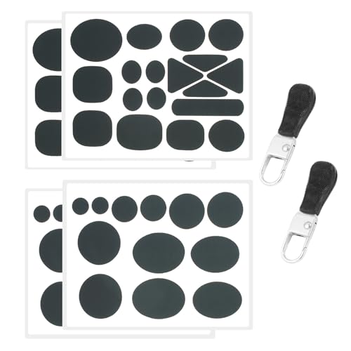 APMGONT Daunenjacke Reparatur Flicken, 4 Blatt Selbstklebende Reparatur Patch Nylon Daunenjacke Patches mit 2 Stück Reißverschlüssen als Ersatz Reparaturflicken für Jacke, Zelt, Tasche (Dunkelgrün) APMGONT Daunenjacke Reparatur Flicken, 4 Blatt Selbstklebende Reparatur Patch Nylon Daunenjacke Patches mit 2 Stück Reißverschlüssen als Ersatz Reparaturflicken für Jacke, Zelt, Tasche (Dunkelgrün) von APMGONT