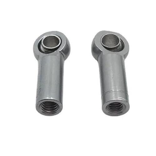 RC Zugstange Metall-Upgrade, Positives Gewinde, Umgekehrtes Gewinde, 2 Stück, Länge 18 Mm, Loch 2,5 Mm, Dicke 7 Mm, Spurstangen-Kugelschnalle Für RC-Autoteile(Gray) von APMXQWIL