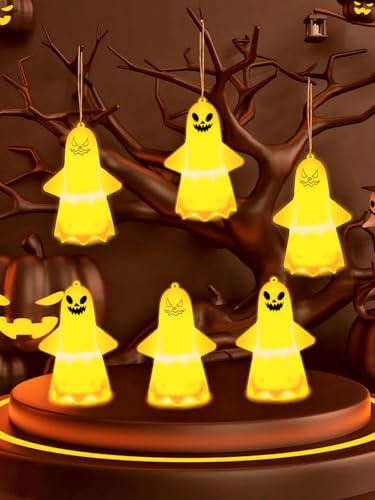 APODESS 6STK Halloween Hängende Geister Halloween Deko Geist Light Up Ghost Led Tischdeko Halloween Mitgebsel Kinder als Geschenke Halloween Beleuchtung Gruselig Deko für Innen Fenster Gärten Party APODESS 6STK Halloween Hängende Geister Halloween Deko Geist Light Up Ghost Led Tischdeko Halloween Mitgebsel Kinder als Geschenke Halloween Beleuchtung Gruselig Deko für Innen Fenster Gärten Party von APODESS