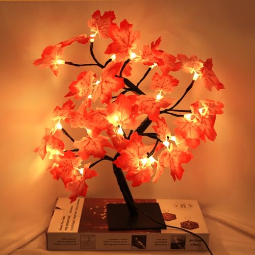 APODESS 24LED Halloween Dekoration Lichterbaum Herbstbaum Beleuchtet Halloween Deko Innen Leuchtbaum Baum Lampe Herbstblätter Deko Lichterzweige Led zweige,Herbstdeko Blätter Lichterketten APODESS 24LED Halloween Dekoration Lichterbaum Herbstbaum Beleuchtet Halloween Deko Innen Leuchtbaum Baum Lampe Herbstblätter Deko Lichterzweige Led zweige,Herbstdeko Blätter Lichterketten von APODESS