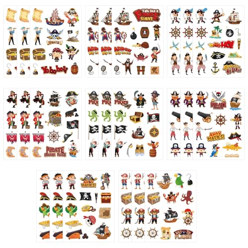 24 Blatt Piraten Sticker Kinder,8 Stile Pirat Aufkleber Kinder,Piraten Kindersticker Set,Pirat Aufkleber Sticker,für Kindergeburtstag,Basteln,Mitgebsel Geschenke,Schulklassen-Aktivitätspreis 24 Blatt Piraten Sticker Kinder,8 Stile Pirat Aufkleber Kinder,Piraten Kindersticker Set,Pirat Aufkleber Sticker,für Kindergeburtstag,Basteln,Mitgebsel Geschenke,Schulklassen-Aktivitätspreis von APOMOONS