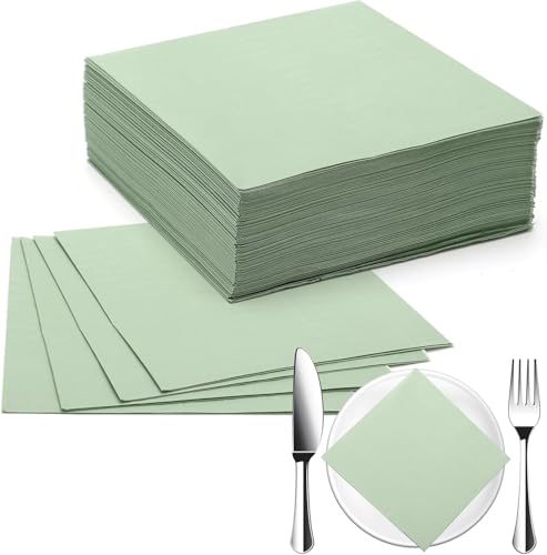 APOMOONS 100 Stück Servietten Grün, 33 x 33 cm Salbeigrün, Papierservietten Eukalyptus Grün für Hochzeit, Abendessen, Geburtstag, Brautjubiläum, Party APOMOONS 100 Stück Servietten Grün, 33 x 33 cm Salbeigrün, Papierservietten Eukalyptus Grün für Hochzeit, Abendessen, Geburtstag, Brautjubiläum, Party von APOMOONS