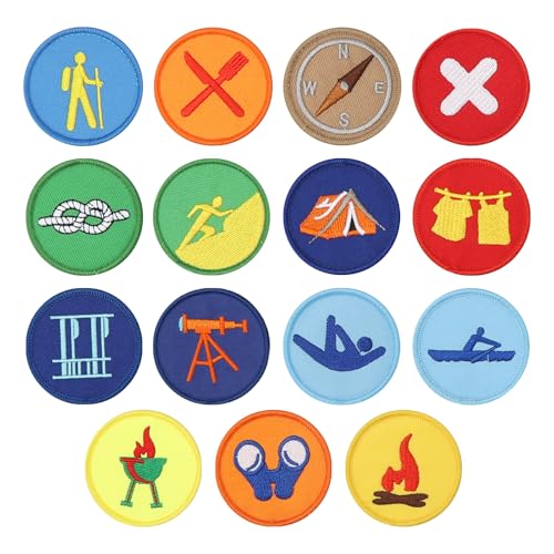 APOMOONS 15 Stück Runde Aufnäher zum Aufbügeln, Pfadfinder Abzeichen Set, Patches zum Aufnähen, Bügelflicke, Bügelbilder Bügelsticker Bügelpatch, Bügelpatches, für Kleidung Hut Stoff DIY Zubehör APOMOONS 15 Stück Runde Aufnäher zum Aufbügeln, Pfadfinder Abzeichen Set, Patches zum Aufnähen, Bügelflicke, Bügelbilder Bügelsticker Bügelpatch, Bügelpatches, für Kleidung Hut Stoff DIY Zubehör von APOMOONS
